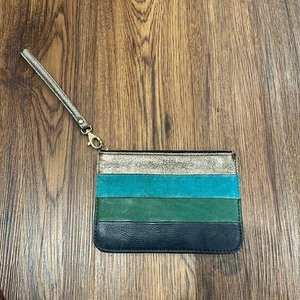 Fossil Color block Wristlet Wallet
